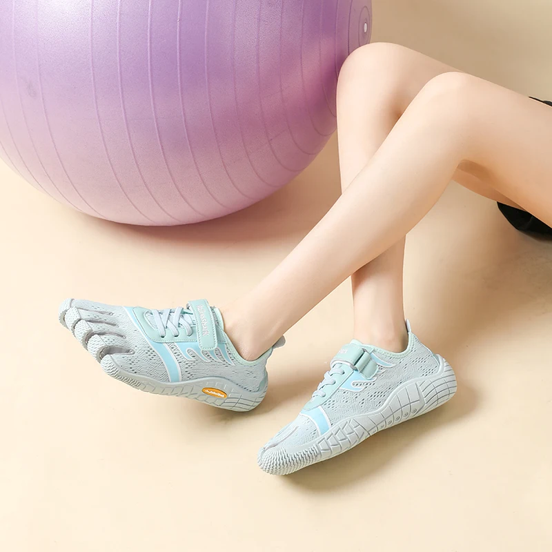 GallonShark 5 Finger Shoes - Full Knit Upper With Band, Breathable & Skin-Friendly, for Yoga, Fitness, Driving, Women's sandals