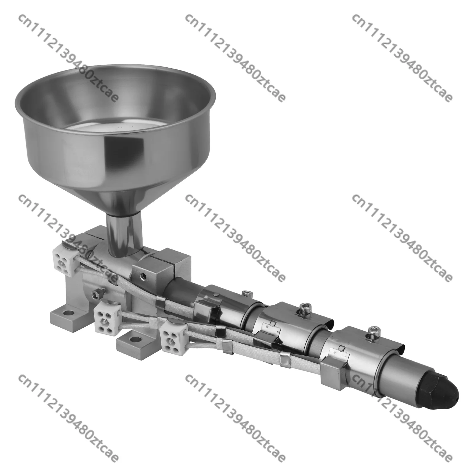 16mm 20mm Mini Single Screw Extruder Heated Barrel Micro Plastic Machine 300℃ 3D Filament Compound Powder Melt