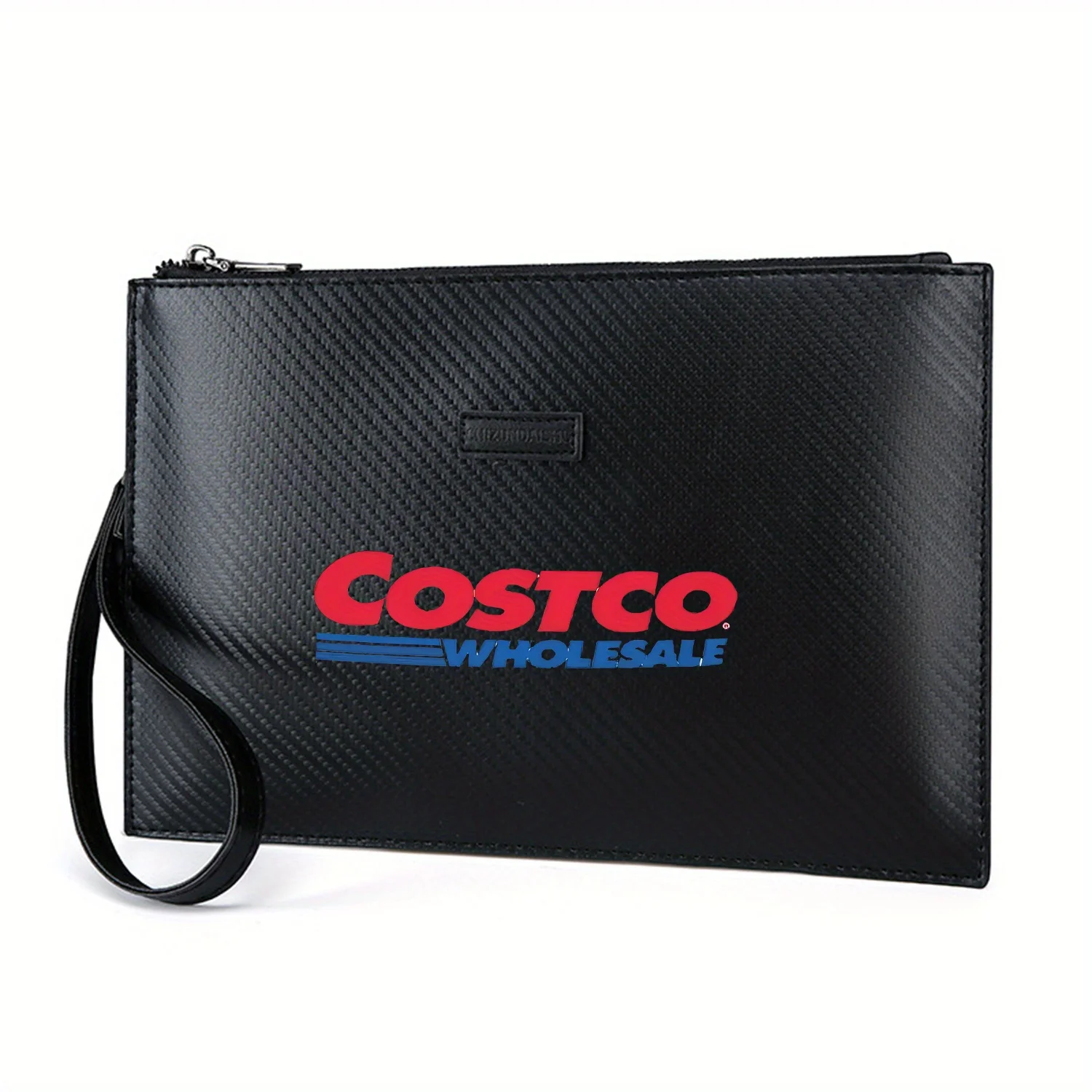 

Costco красные буквы синий дизайн Элегантная мужская сумка из искусственной кожи с принтом Модная и практичная для повседневной носки