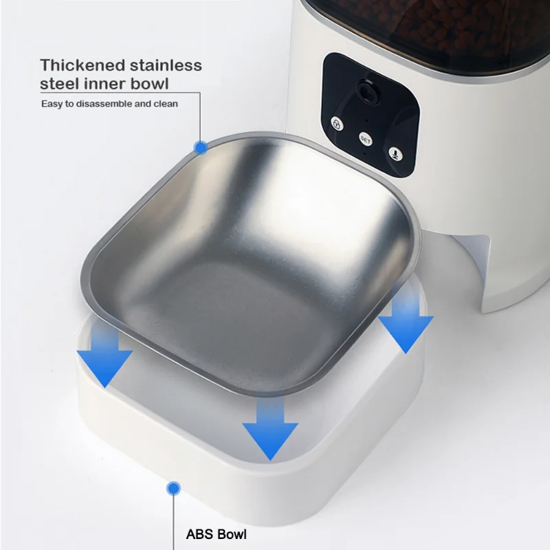 Automatic Pet Feeder Auto Smart Pet feeder with Camera for Cats and dogs