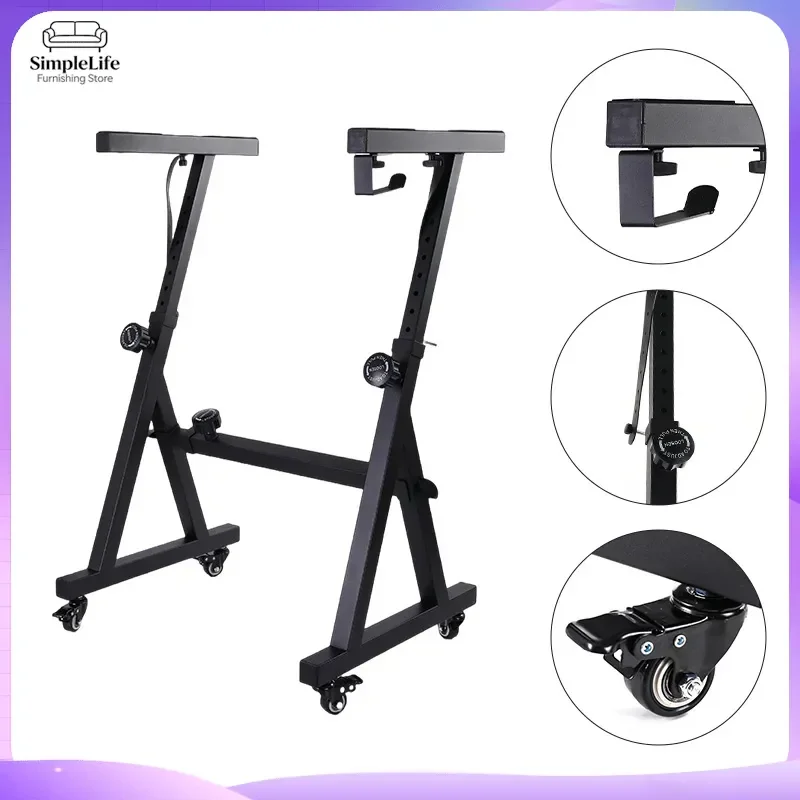 Portable Z Shape Keyboard Stand Adjustable Height Piano Rack for 54 61 88 Keys Electronic Organ Music Instrument Holder view 2