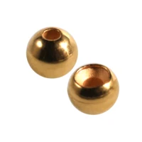 Paquete de 100 cuentas de latón Cyclops de 4 colores, 2,0 mm-6,4 mm, para atar moscas