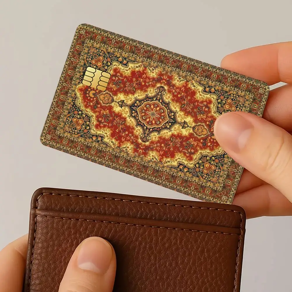 Persian Credit Card for Bank Debit Decorative Protection 4PCS Anti-scratch Waterproof Stickers Bus Subway Library
