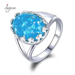 High Quality Opal Rings 925 Silver Jewelry Ring For Women Men Wedding Anniversary Christmas Gift  Size 6-10 Accept Drop Shipping