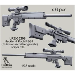 1/35 Resin Unpainted model Kit, military theme, Sniper rifle (6) Unassembled and unpainted GK, 1250T