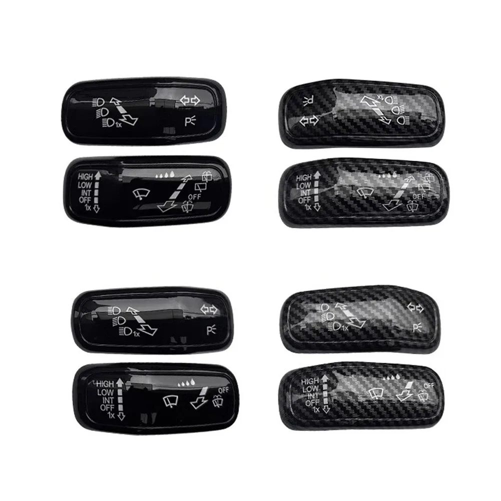 

2Pcs For VW Polo Golf 7 Golf 8 Jetta Tiguan Car Wiper Switch Trim Accessories Steering Wheel Headlight Switch Control Cover