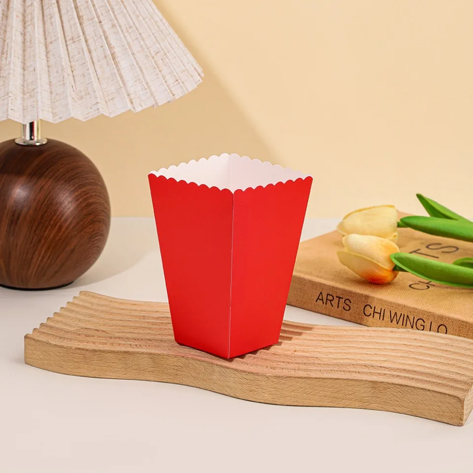 20/50/100 teile/los Popcorn Boxen Einfarbig Thema Party Dekoration für Kinder Alles Gute Zum Geburtstag Weihnachten Hochzeit Party liefert – Detail 6