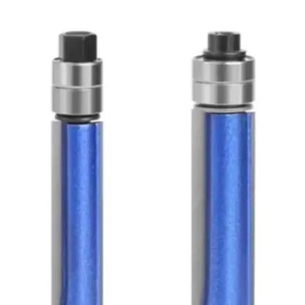 4 Piece Flush Trim Router Bit Set Alloy Steel Woodworking Milling For Wood For Edge Cutting Template Trimming And Curvy Shaping