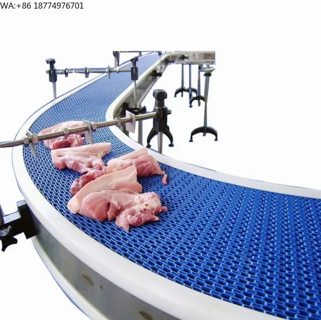 

Модульный ленточный конвейер из пищевого полипропилена, сетчатый конвейер для линии производства запеченных фруктов