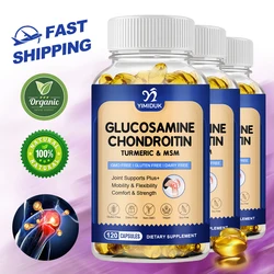 Glucosamine Chondroitin Capsules MSM Triple StrengthBones Joints Supplements, Joints Cartilage Health, Muscle & Nerve Pain Anti