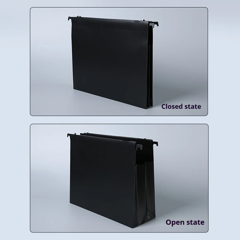 الثنائية هوك تعزيز مجلد معلق الجانب توسيع تصميم A4 مكتب مقاوم للماء ملف البيانات حقيبة التخزين اللوازم المكتبية