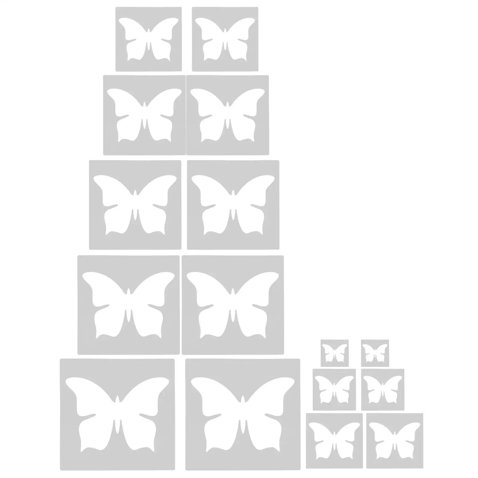 

16 Pcs Reusable White DIY Butterfly Crafts Decorative Painting Projects Easy Creative Design Versatile