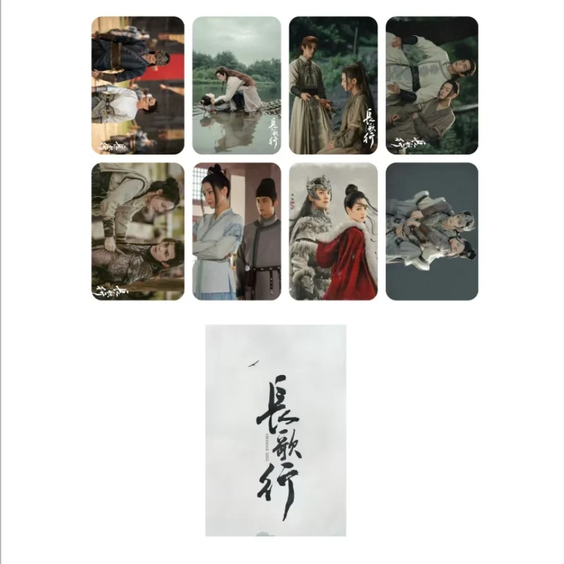 

8PC/SET Wu Lei Re Ba Liu Yuning Zhao Lusi HD Poster TV The Long Ballad Drama Stills Double-sided Printed Small Round Cards
