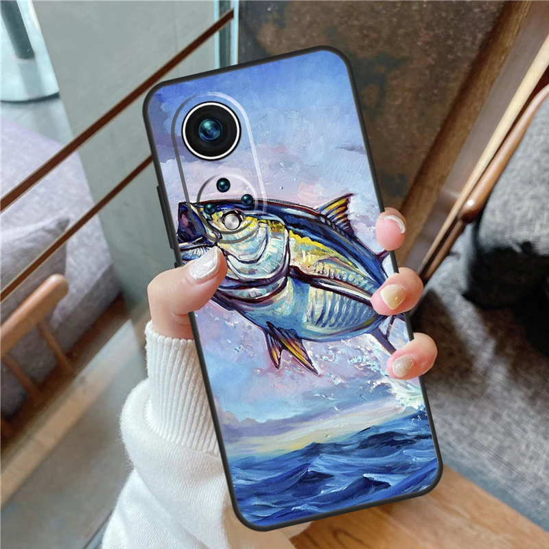 Bluefin Tuna Case For Honor X6a X7a X8a X9a X9b X7 X8 X9 8X 9X Cover For Honor Magic 5 Lite 50 70 90