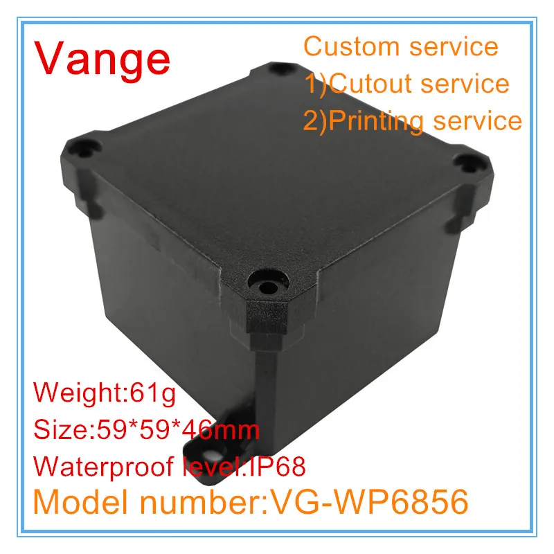 Vange outdoor junction box 59*59*46mm IP68 waterproof PC plastic instrument case