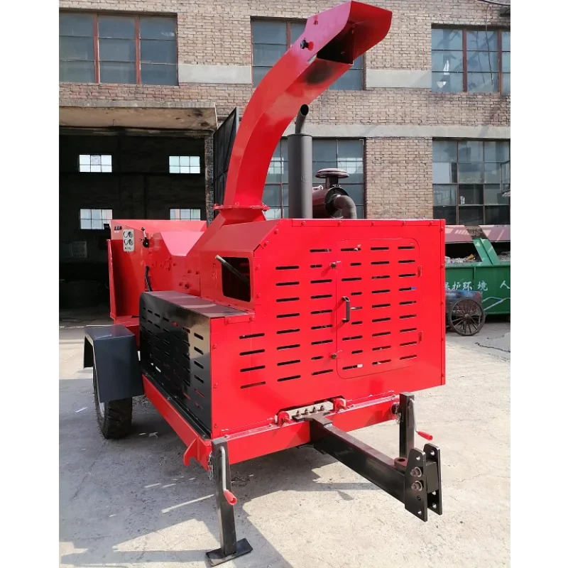 China Sawdust Wood Crusher Tree Branch Shredder Wood Chipper Machine Supplier Portable Fire Wood Crushing Machine Price for US