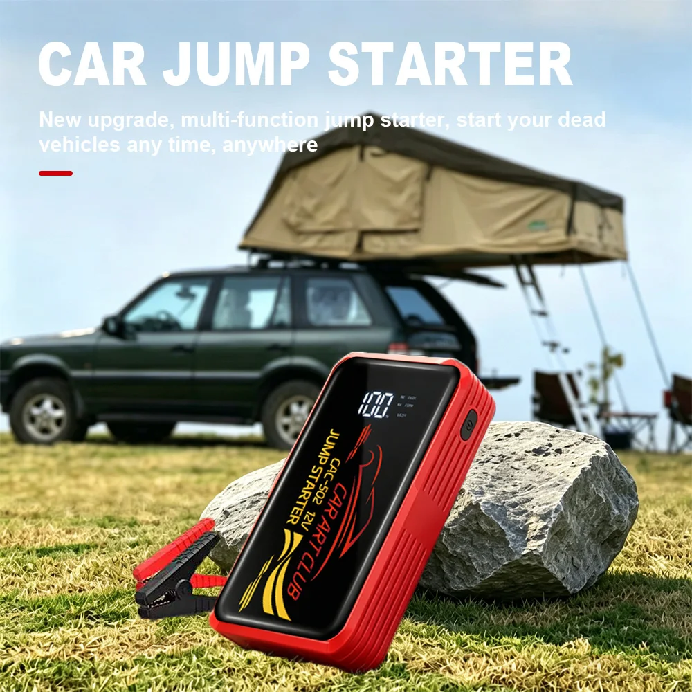 Power Car Jump Starter Battery for Car Starter Portable Emergency Booster 12V Auto Starting Device Petrol Diesel