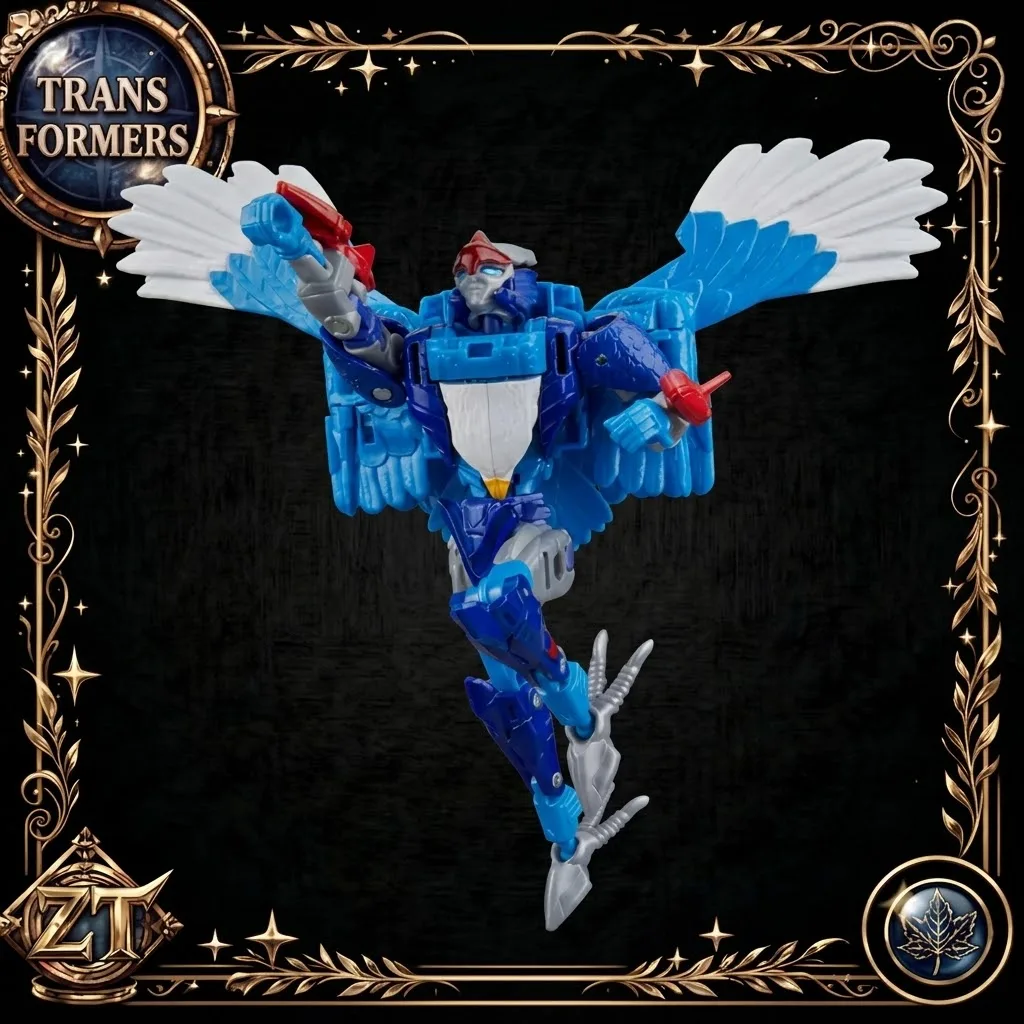 【In Stock】 Hasbro Transformers US 250th Anniversary Stars & Stripes Bald Eagle Airazor Action Figure With Box