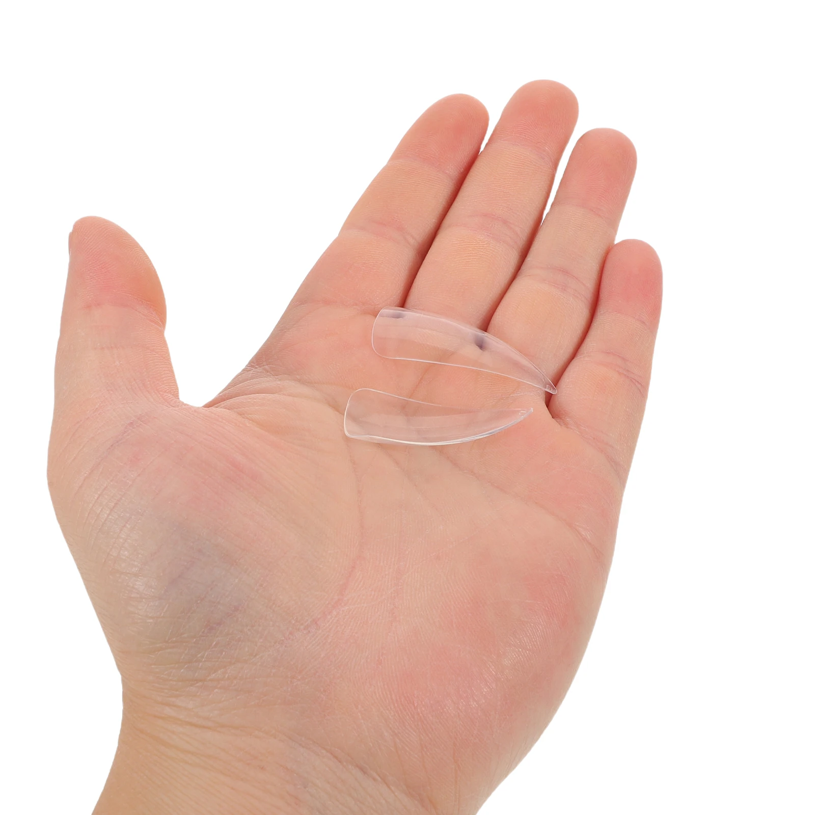 

Clear Fake Nails for Girls Reusable Transparent Tips with Strong Adhesive Suitable for All Nail Sizes and Shapes