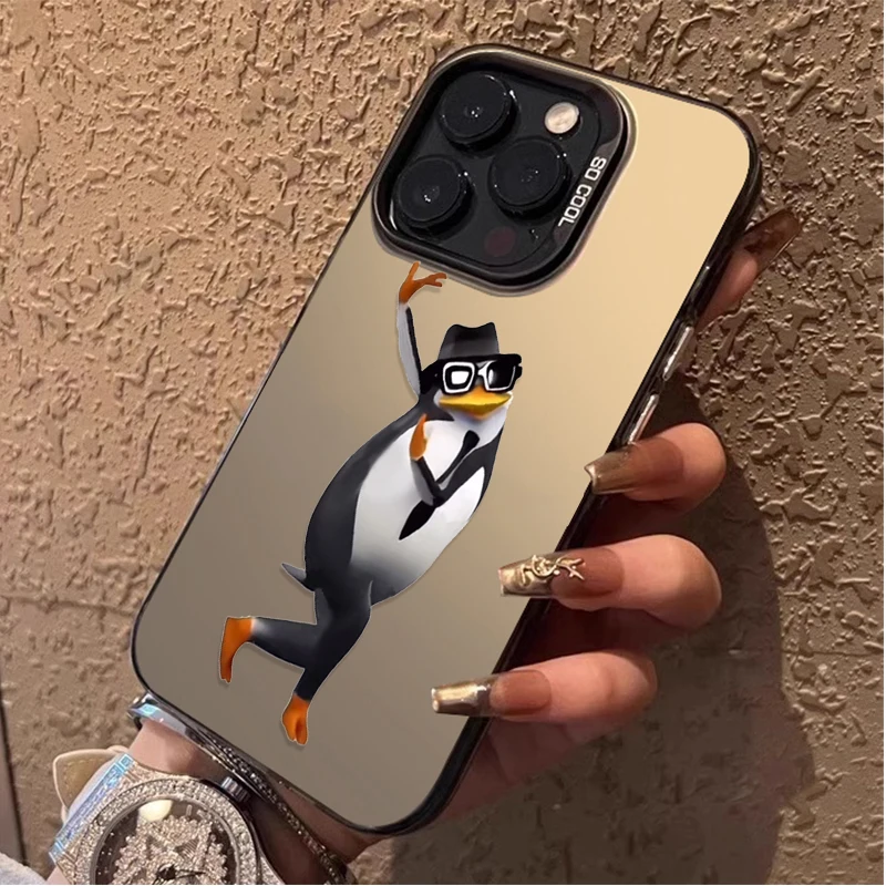 حافظة ثلاثية الأبعاد من William Tell Penguin لهاتف Xiaomi Redmi A5 A4 A3 A3X A2 A1 Plus 13X Redmi K80 Ultra K70 K70E K60 K60E K50 K40 K40S K30