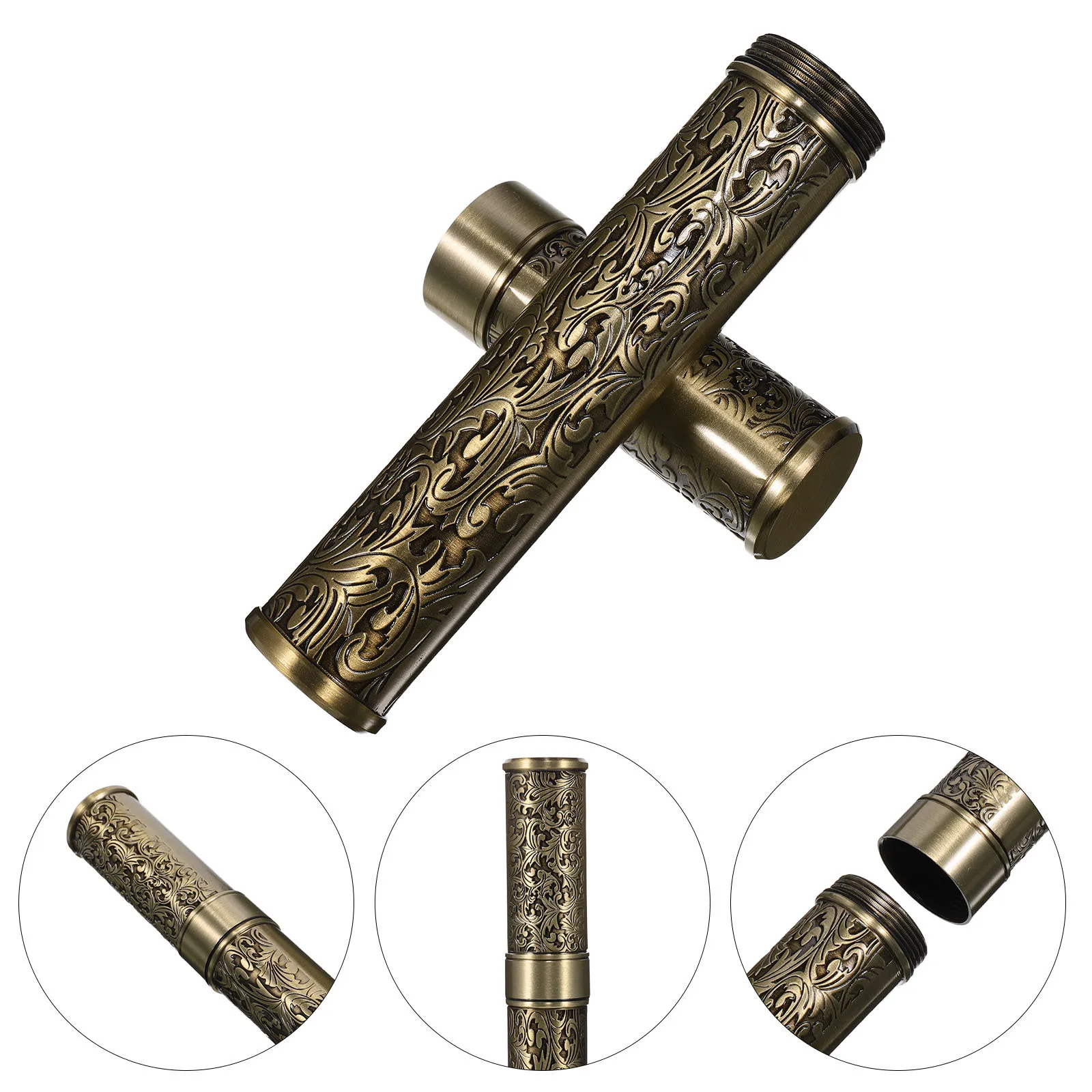 

Cigar Storage Case Accessories Humidors Tubes Dark Brown Container Carrying for Men