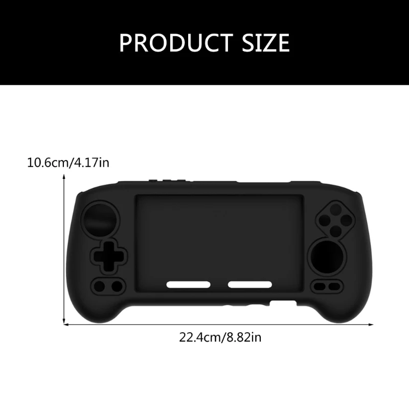 Casing silikon cakupan penuh untuk RG556 Gamepad fleksibel perumahan tahan guncangan kulit genggam konsol casing anti gores