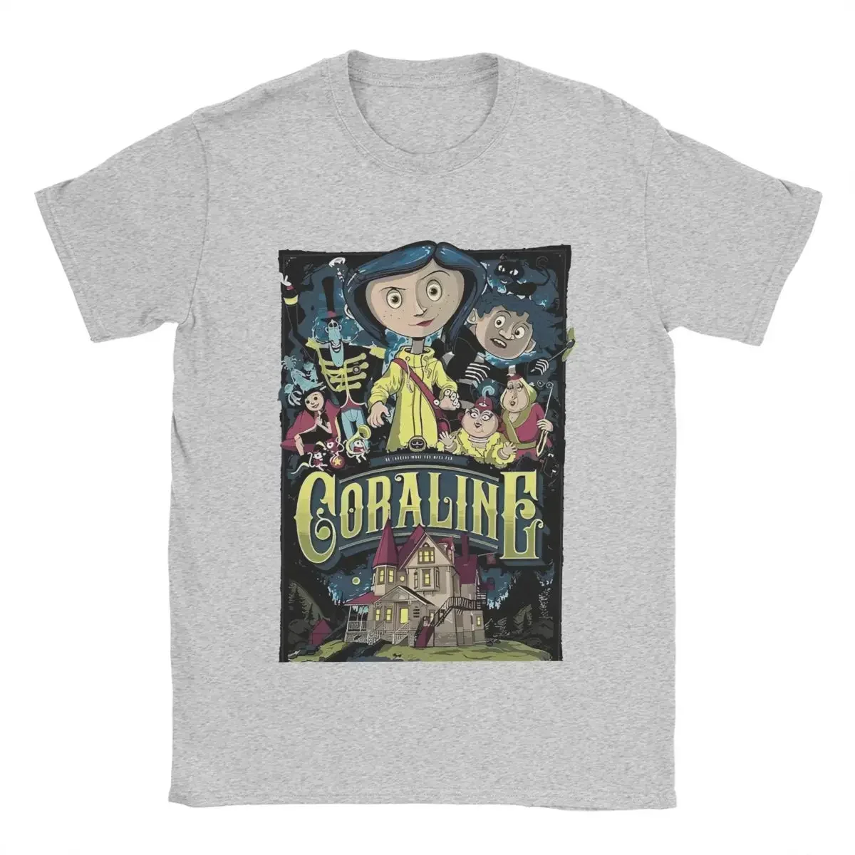 Classic Movies Coraline Anime Fans Funny Graphic T Shirts for Woman Harajuku Kawaii Clothes Girl Tees Street Fashion Streetwear