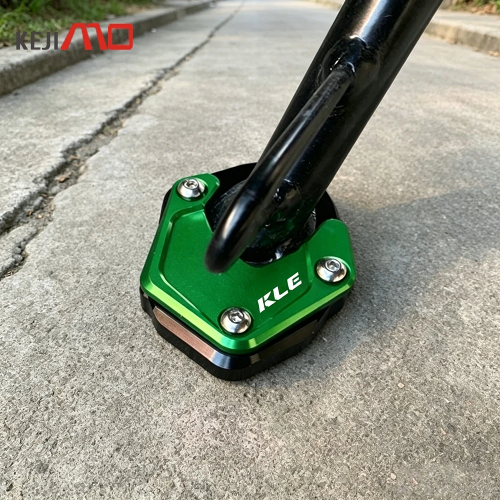 

For KAWASAKI KLE500 KLE 500 SE ABS 2026 2027 Motorcycle Accessories Side Stand Enlarger Kickstand Support Extension Plate Pads