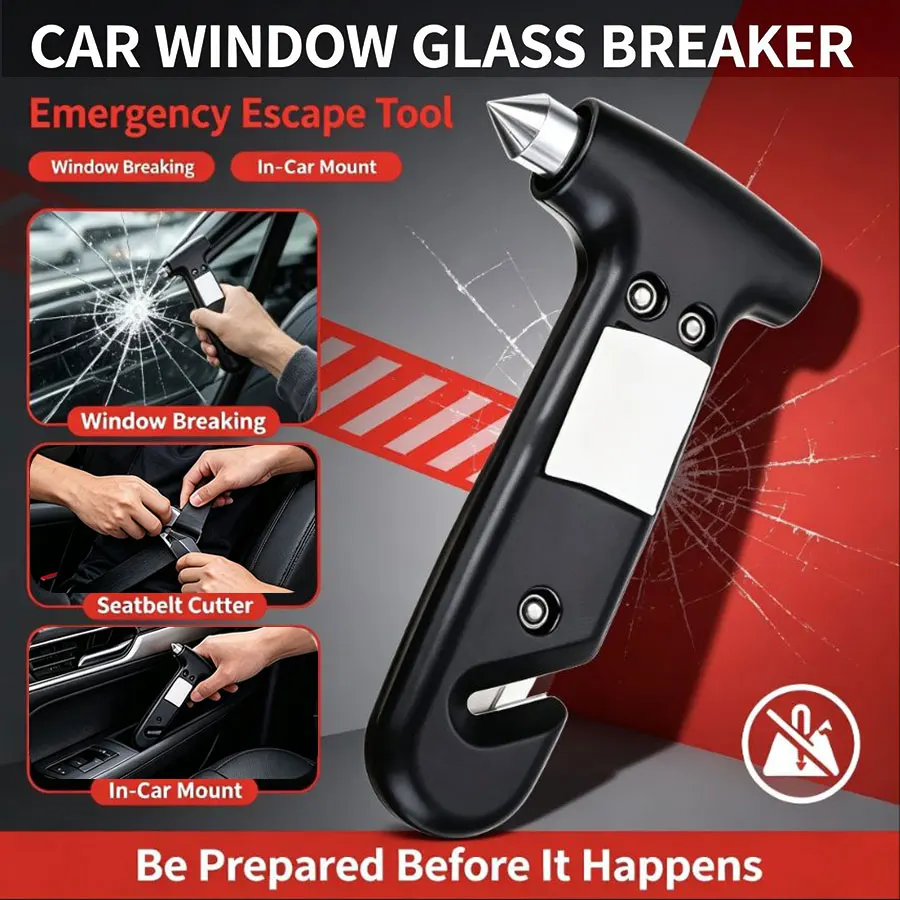 1/2/3PCS Emergency Car Safety Hammer Car Glass Broken Emergency Tool Seatbelt Cutter Window Breaker