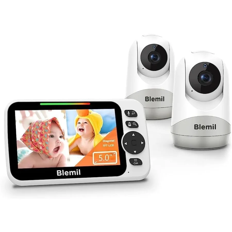 Two Camera Baby Monitor with Night Vision