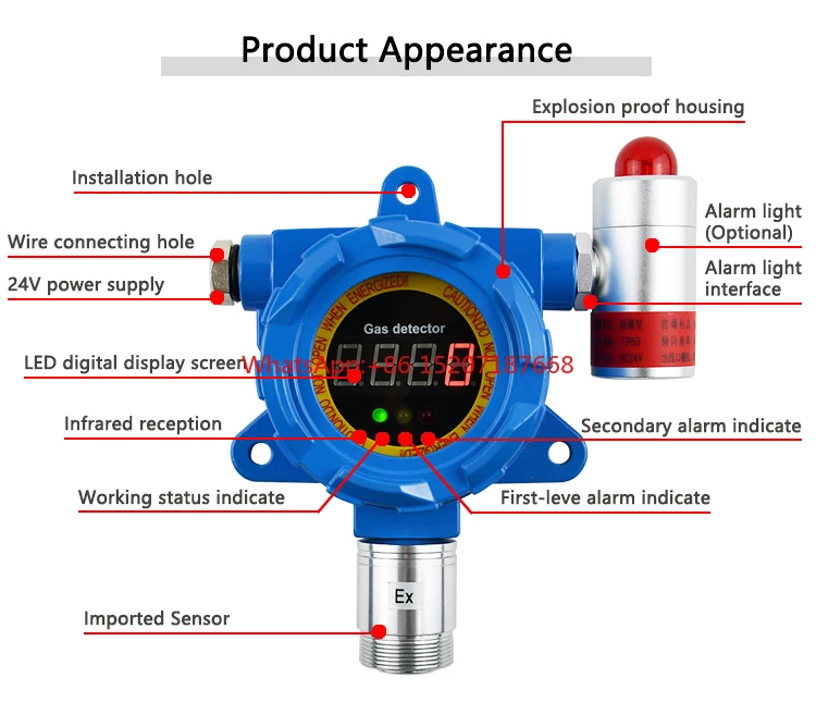 Explosion gas detector ethanol detection combustible gas detector