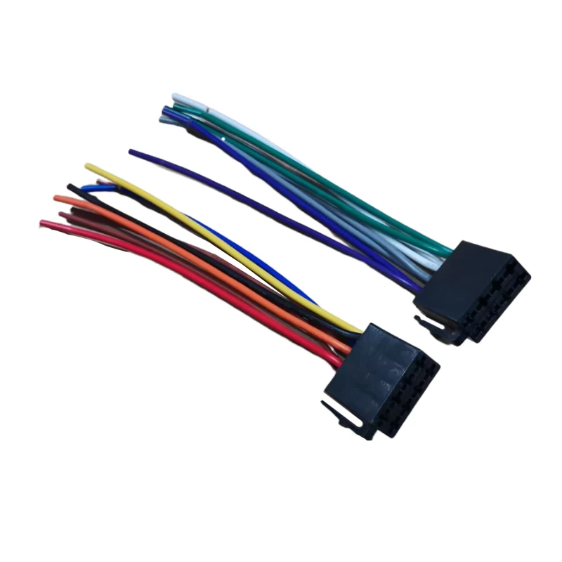 Arnés de Cableado Universal para coche, adaptador de reproductor de CD y Radio, 16 Pines, conector ISO, Kit de enchufe de cable para Pioneer