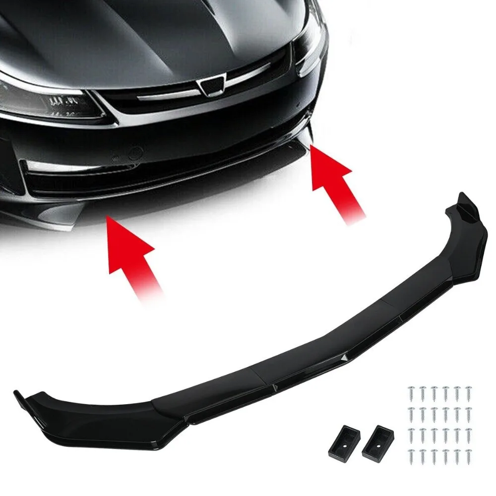 

For Honda Accord Coupe Sedan Front Bumper Lip Kit Splitter Spoiler Glossy Black United States