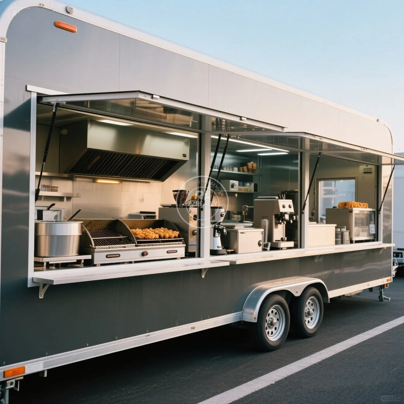 

Custom Logo Mobile Mini Ice Cream Food Cart Small Fast Food Trailer Fully Equipped Food Truck for Sale