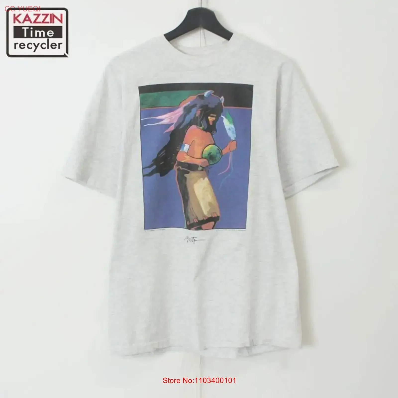 Camiseta Vintage de los 90 de EE. UU. John Nieto para hombre, talla L, estilo vintage, ligeramente desgastada, estilo streetwear, elegante, cómoda.