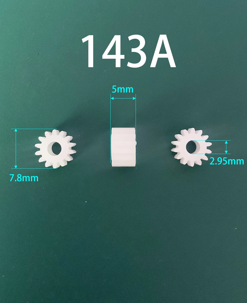 142A 142.5A 143A Gears Modulus 0.5 14 Teeth 2mm (tight) OD 8mm POM Plastic Gear Motor Toy Parts Accessories 10pcs/lot