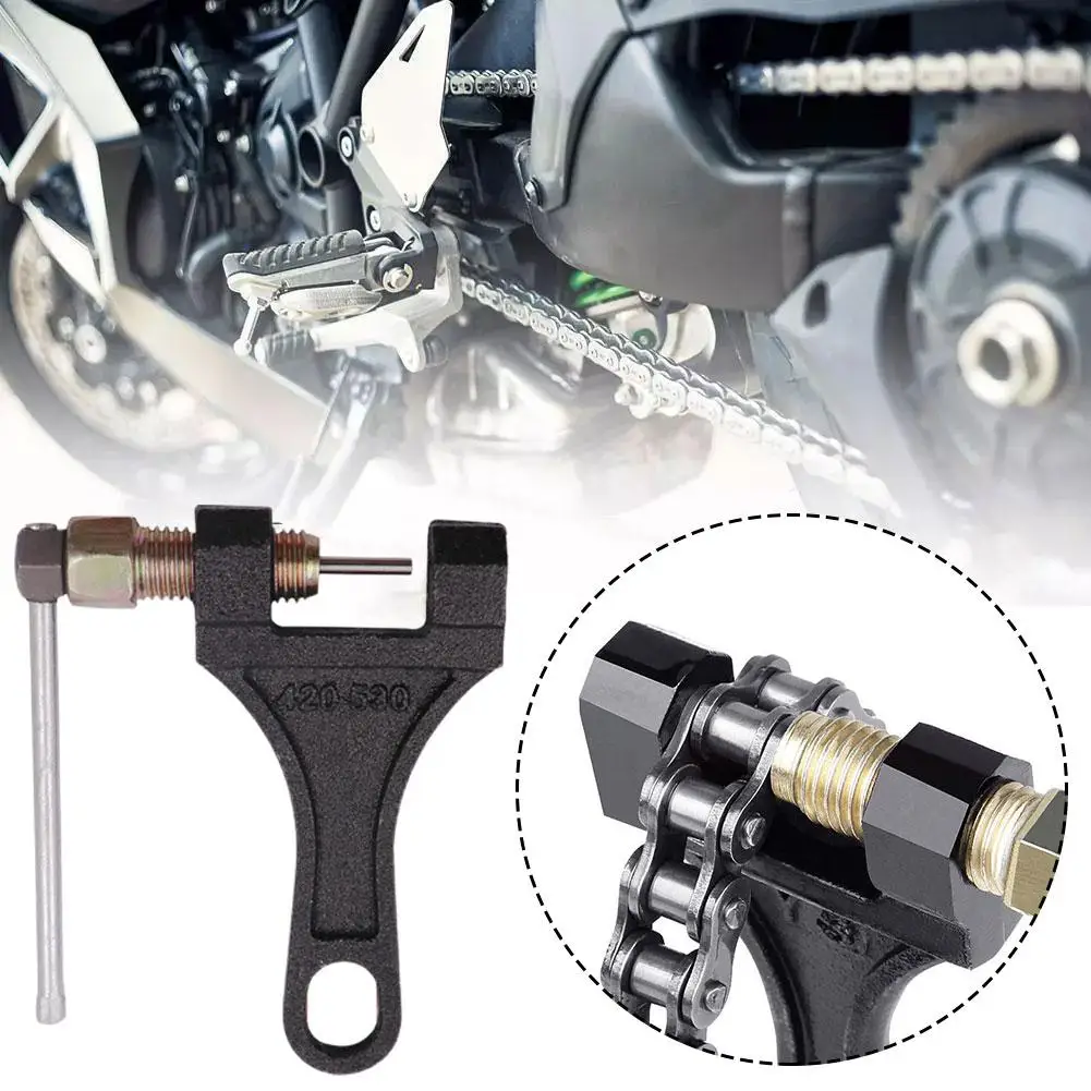 Universal Chain Removal Tool 420-530 Chain Breaker Cutter Repair Tool for Motorcycle Bike ATV Durable Steel Easy Chain