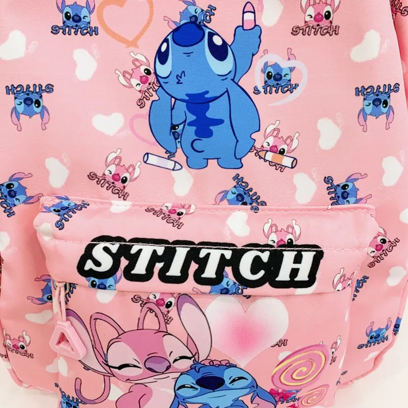 Zaino per bambini Disney Stitch Borsa da scuola di grande capacità Leggero e durevole per studenti elementari Ragazzi Ragazze Uso quotidiano