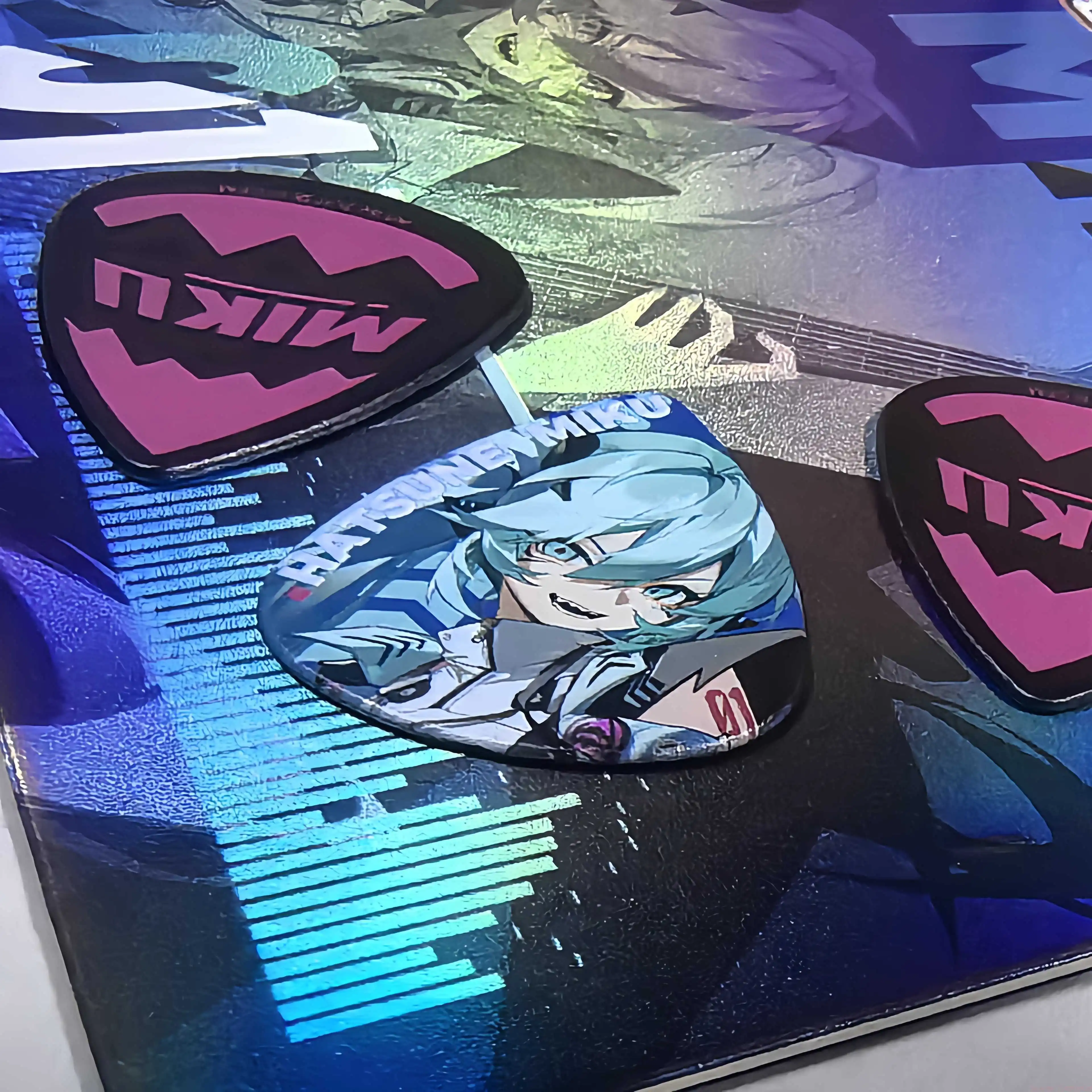 Moeyu Hatsune Miku Guitar Pick Exciting Singing Rave Series Miku Secondary Anime Peripheral Genuine Decoration