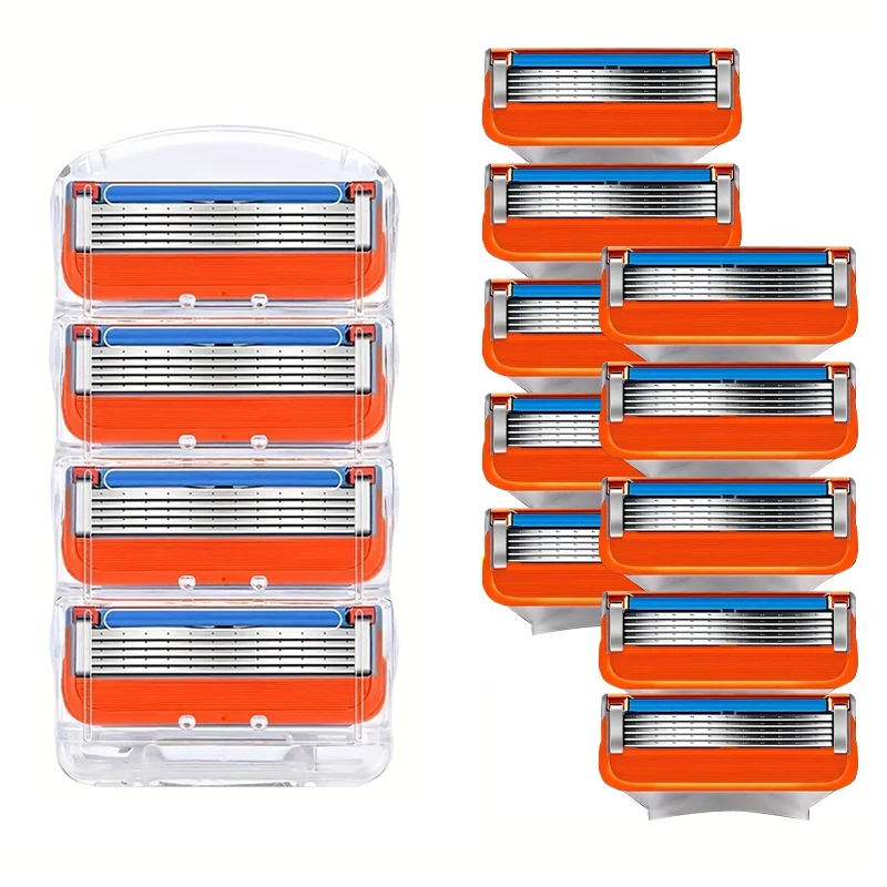 

High Quality Man Safety Razor Blade 5 Layer German Stainless Steel Shaving Cartridges Compatible Shaver Replaceable blade