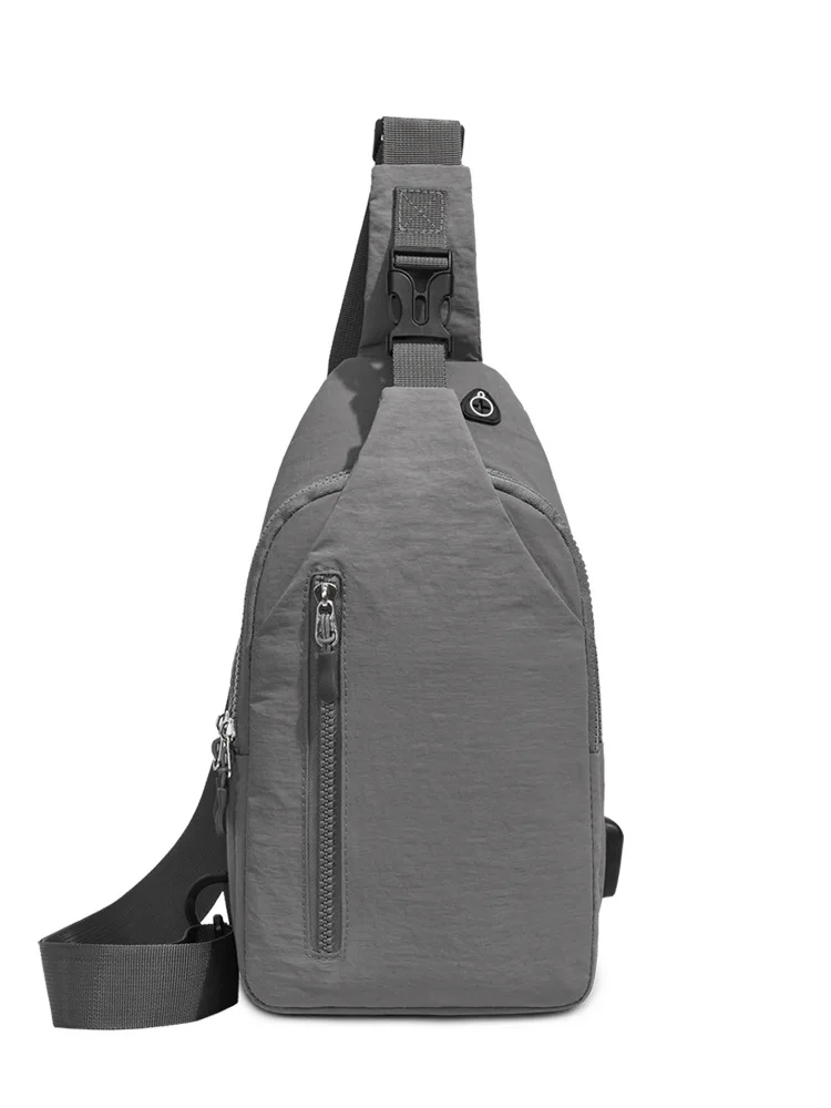 

New Simple and Casual Men's Chest Bag, Multi-functional Outdoor Single-shoulder Bag, Large Capacity Waterproof Cross-body Bag