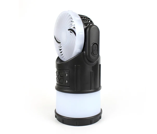 Lampe de camping portable avec ventilateur de refroidissement, lanterne aste, 3W