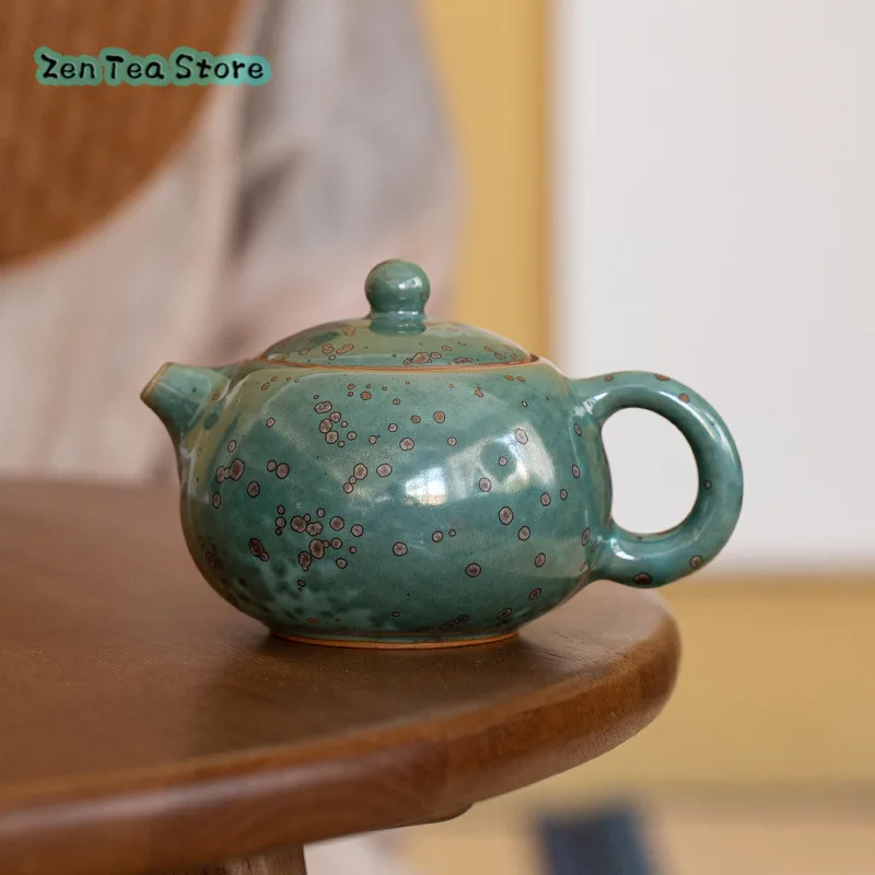 Ceramic Teapot Small Teapot Teapot Teapot Home One Filter Kung Fu Tea Set Rough Pottery Kiln Green Shi Shi Pot