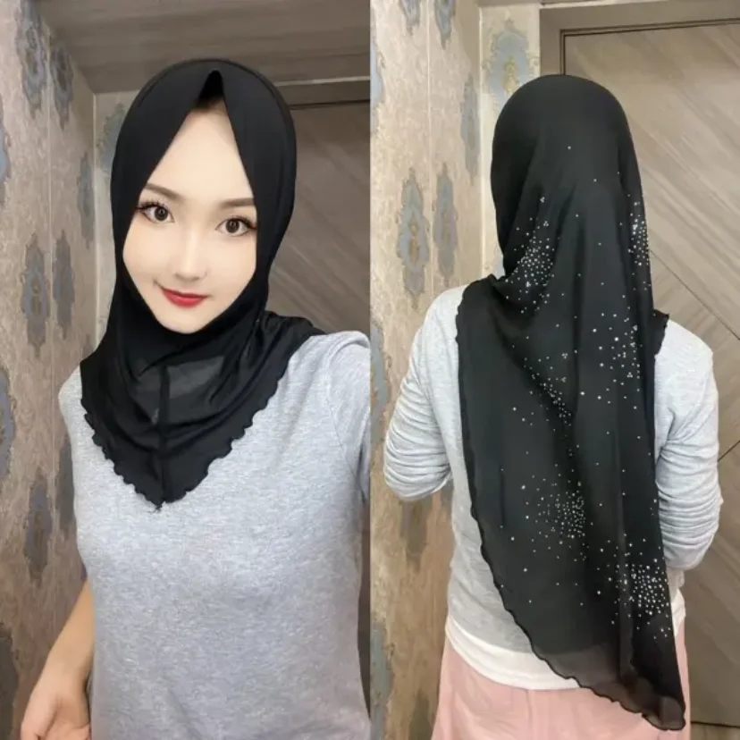 Diamonds Dubai Novelty Ready To Wear Mesh Casual Hijabs