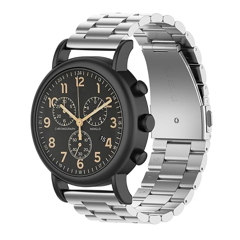 Watch Band For Timex Strap Three Beads Stainless Steel Strap For Timex Weekender / Expedition Wristband