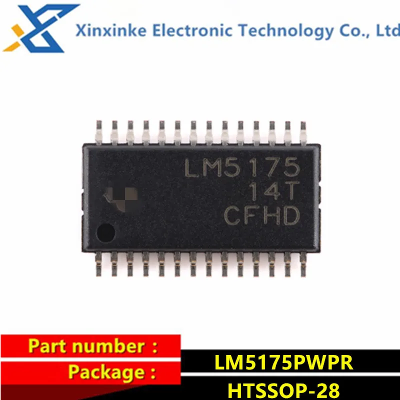 

LM5175PWPR LM5175 HTSSOP-28 Switching Controllers 42V Wide Vin 4-Switch Synchronous Buck-Boost Controller Brand New