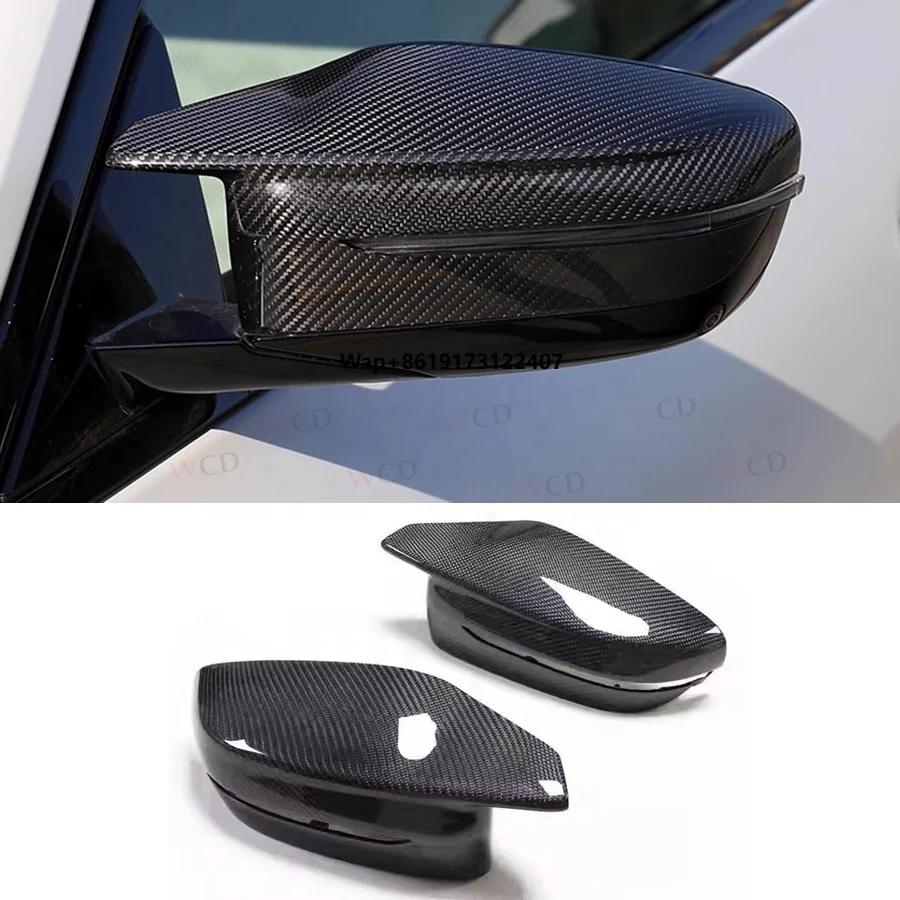 

Carbon Fiber Rear View Mirror Cover for M3 G80 M4 G82 G83 2021+ Mirror Covers Cap Car Exterior Accessories Bodykit