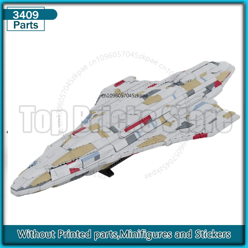 

Cruiser Space Movie MC80 MOC Building Block Aircraft Transportion Technology Bricks Model DIY Assembly Display Collection Toys