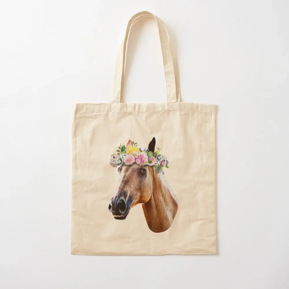 

Floral Horse Horseback Riding Equestrian Farm Funny Animal Lover Tote Bag Candy bags eco pack Tote Bag