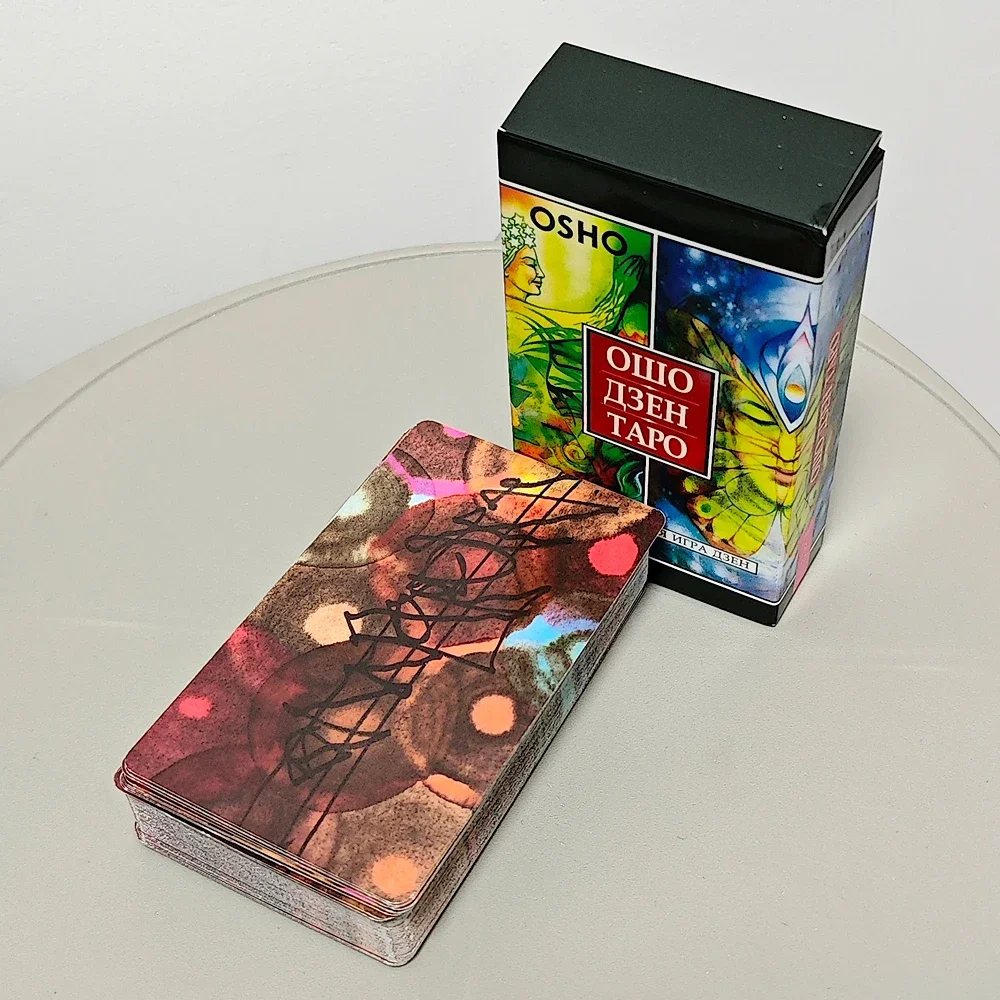 Baraja de tarot Osho Zen, el juego trascendental del Zen, 78 cartas de tarot en idioma ruso, 10,3x6 cm